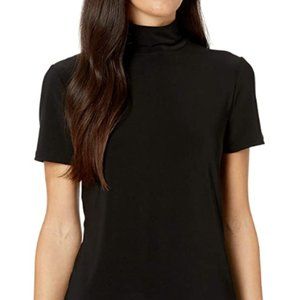 Women's short sleeve Mock Neck Top